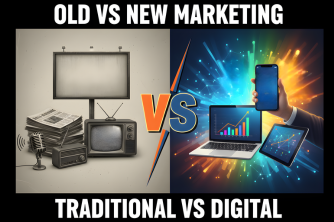 difference between traditional marketing and modern marketing