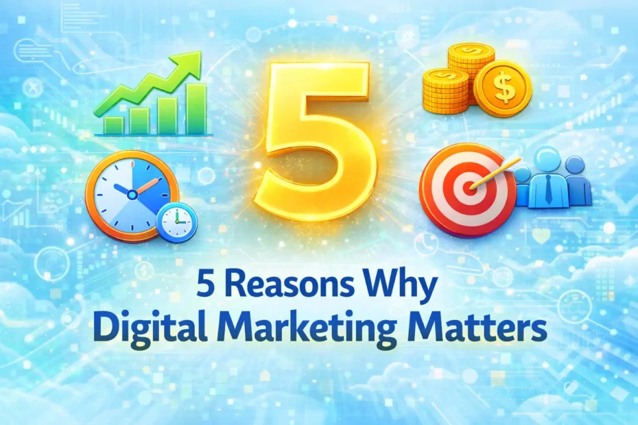 5 reasons why digital marketing is important