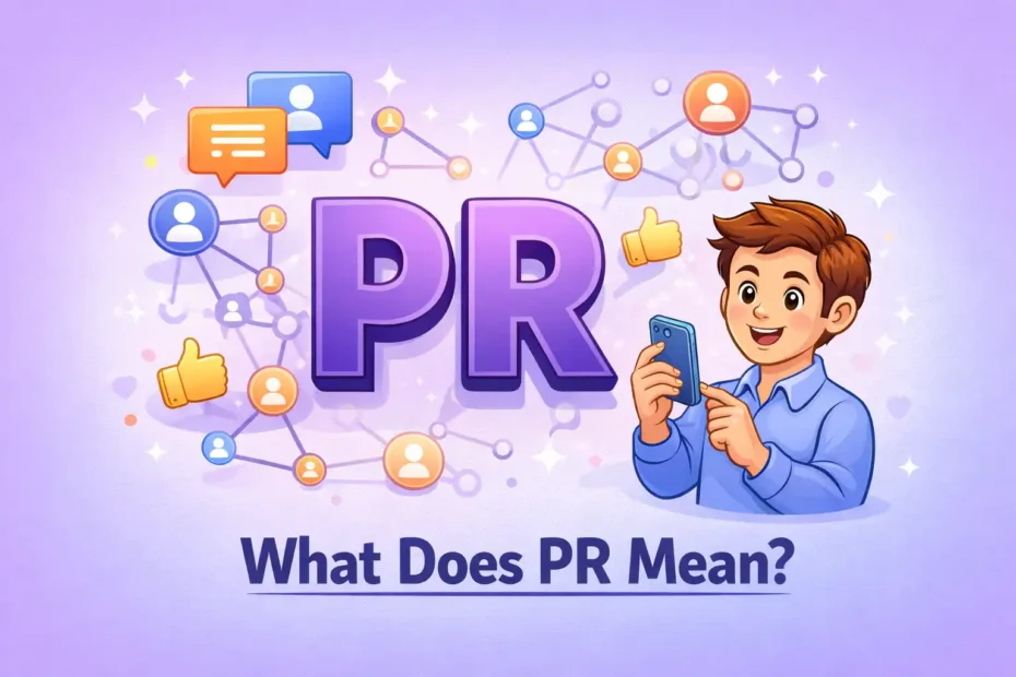 what does pr mean in social media