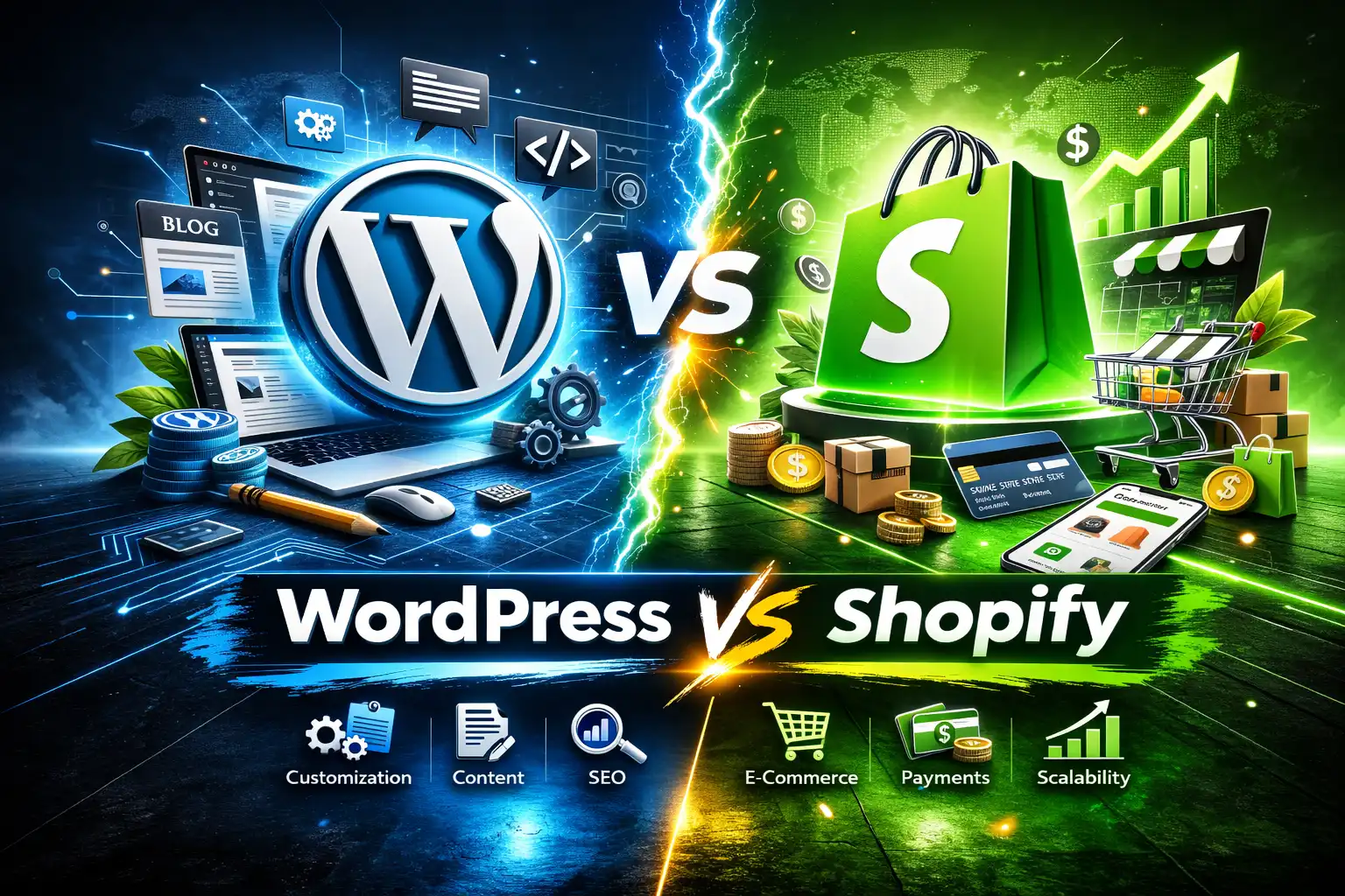 wordpress vs shopify